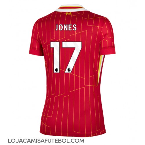 Camisa de Futebol Liverpool Curtis Jones #17 Equipamento Principal Mulheres 2024-25 Manga Curta